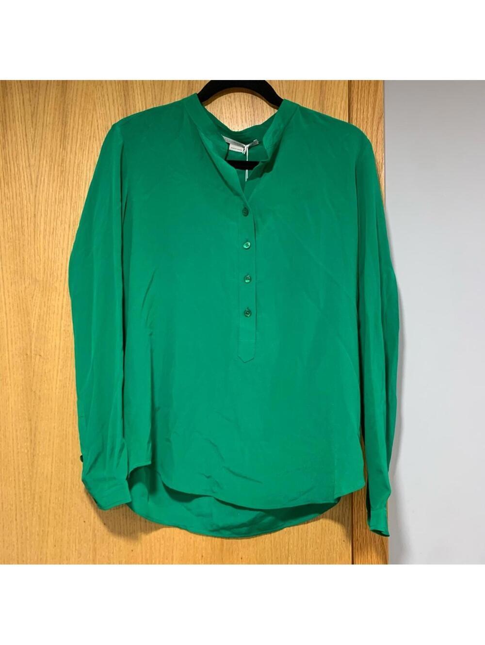 Stella McCartney Emerald Green Silk Blouse - Size 36